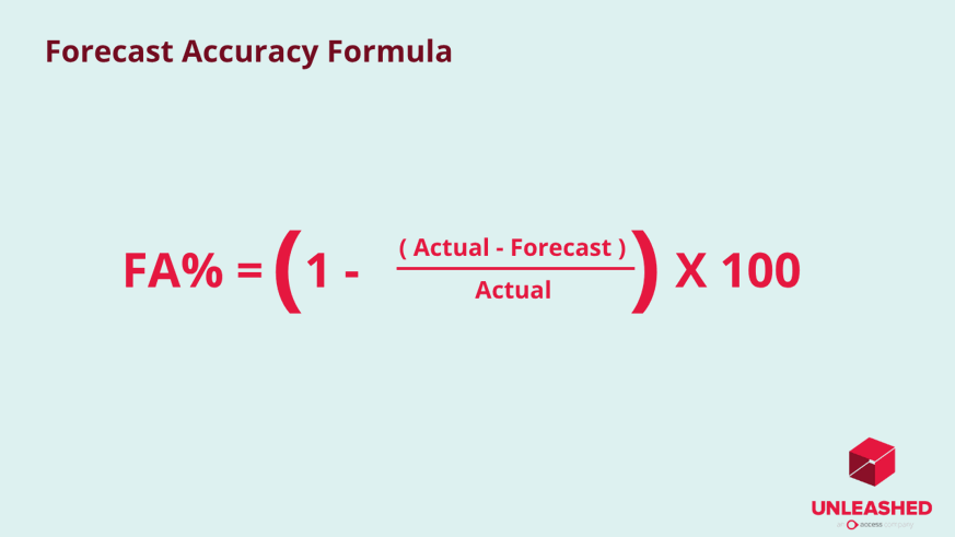 demand forecast accuracy formula