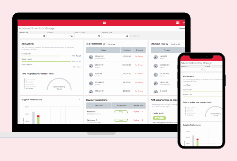 inventory management dashboards