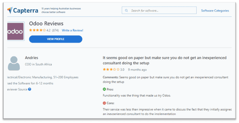 odoo review