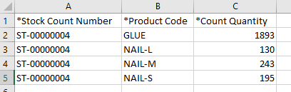 unleashed software how to stock count