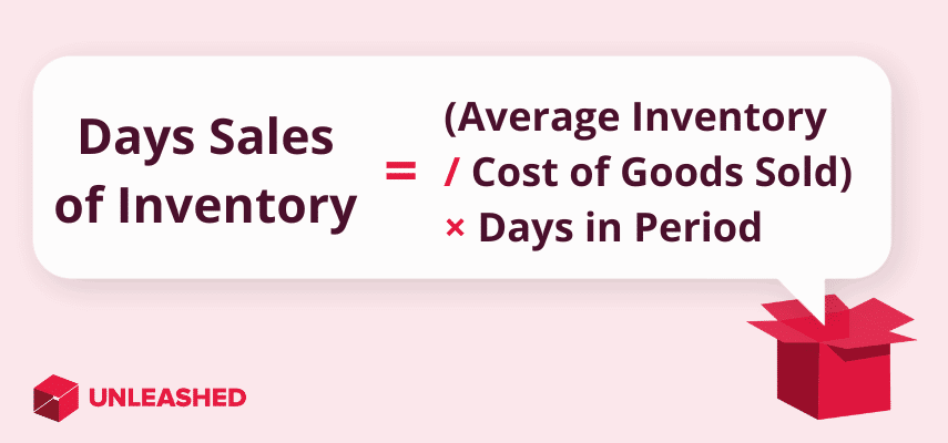 days sales inventory formula