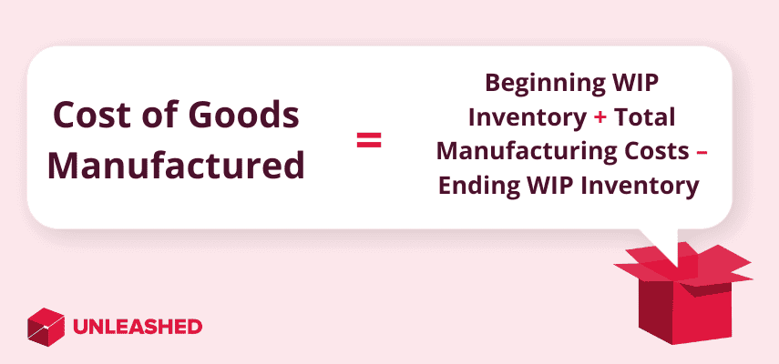 cost of goods manufactured formula