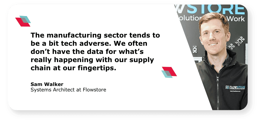 Quote about optimising manufacturing supply chain