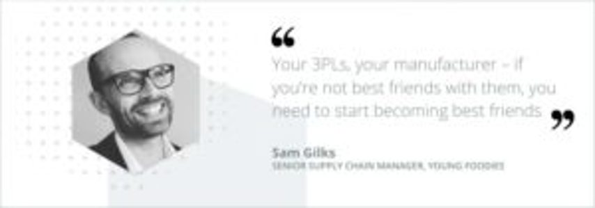 Sam Gilks quote friends with manufacturers