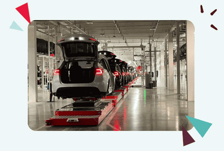 Tesla car manufacturing process