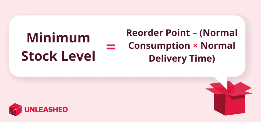 minimum stock level formula