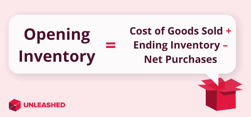 Opening Inventory Formula