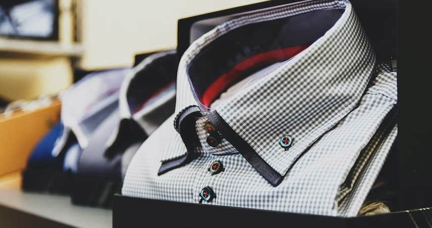 Dress shirt inventory in a B2B business