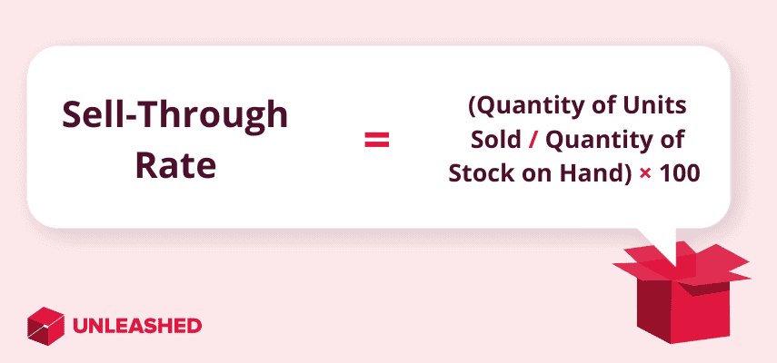 sell-through rate formula